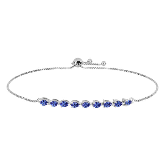 Brățară din Argint 925 ( 3.68 grame ) cu Tanzanit 1.24 Carate