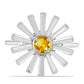 Inel din Argint 925 ( 3.82 grame ) cu Citrin Ural 0.46 Carate