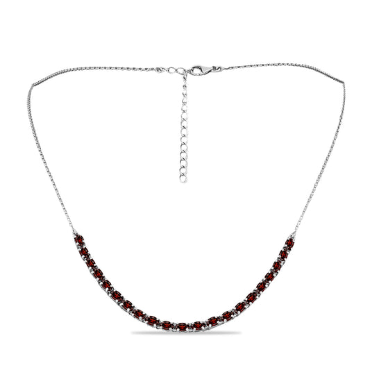 Colier din Argint 925 ( 6.33 grame ) cu Granat Barton 6.14 Carate