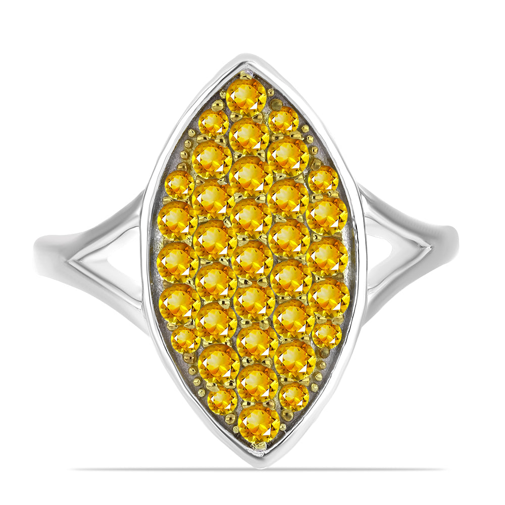 Inel din Argint 925 ( 4.29 grame ) cu Citrin Ural 1.06 Carate