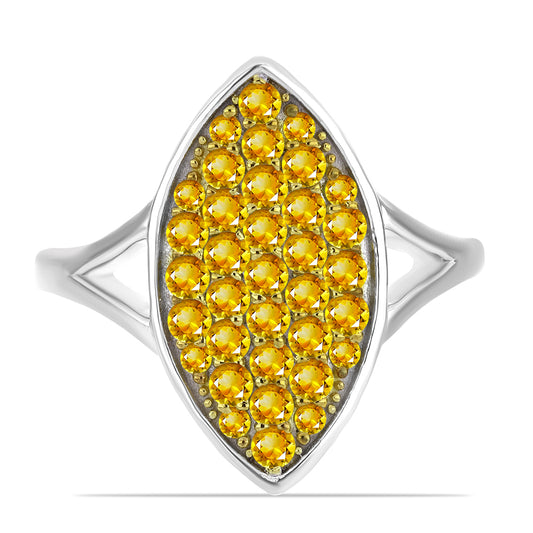 Inel din Argint 925 ( 4.29 grame ) cu Citrin Ural 1.06 Carate