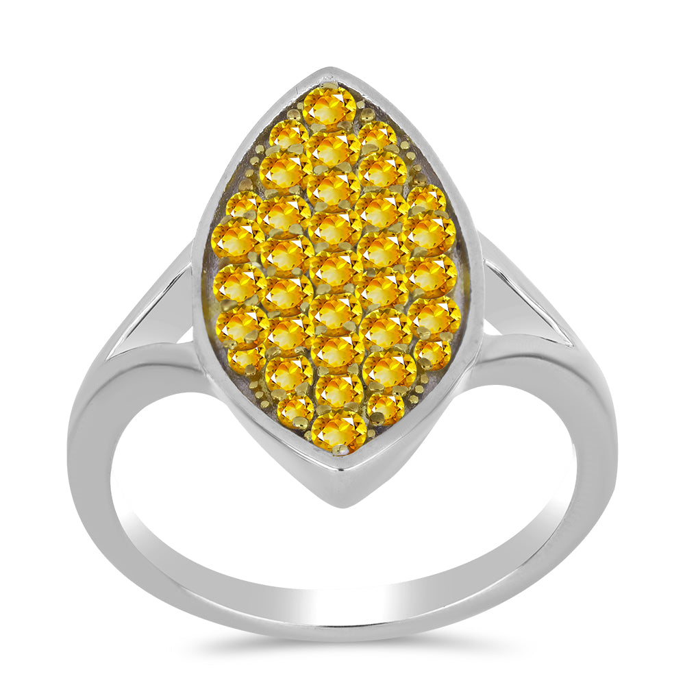 Inel din Argint 925 ( 4.29 grame ) cu Citrin Ural 1.06 Carate 3 