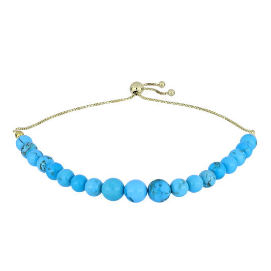 Brățară din Argint 925 Placat cu Aur ( 1.74 grame ) cu Turcoaz ”Frumoasa Adormită” 35.08 Carate