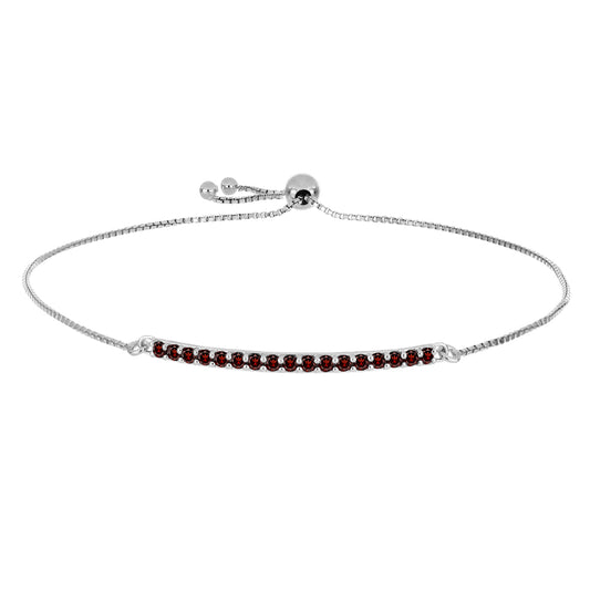 Brățară din Argint 925 ( 3.09 grame ) cu Granat Barton 0.71 Carate