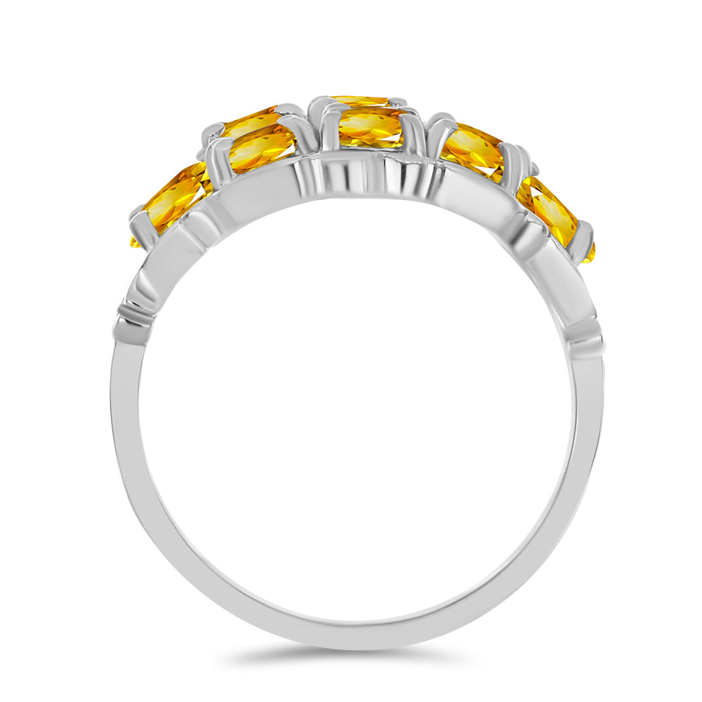 Inel din Argint 925 ( 3.91 grame ) cu Citrin Ural 2.79 Carate 2 