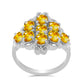 Inel din Argint 925 ( 3.91 grame ) cu Citrin Ural 2.79 Carate