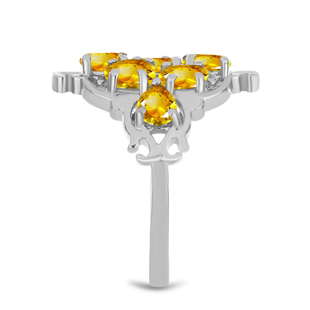 Inel din Argint 925 ( 3.91 grame ) cu Citrin Ural 2.79 Carate 4 