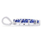 Pandantiv din Argint 925 ( 2.09 grame ) cu Tanzanit 1.03 Carate