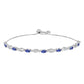 Brățară din Argint 925 ( 5.44 grame ) cu Tanzanit și Topaz Alb 1.76 Carate