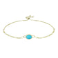 Brățară din Argint 925 Placat cu Aur ( 3.33 grame ) cu Turcoaz ”Frumoasa Adormită” 0.86 Carate