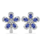Cercei din Argint 925 ( 5.94 grame ) cu Tanzanit și Topaz Alb 1.72 Carate