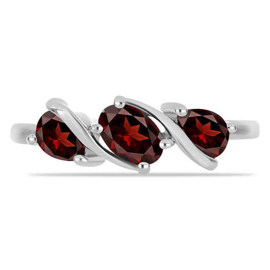 Inel din Argint 925 ( 2.23 grame ) cu Granat Barton 1.33 Carate