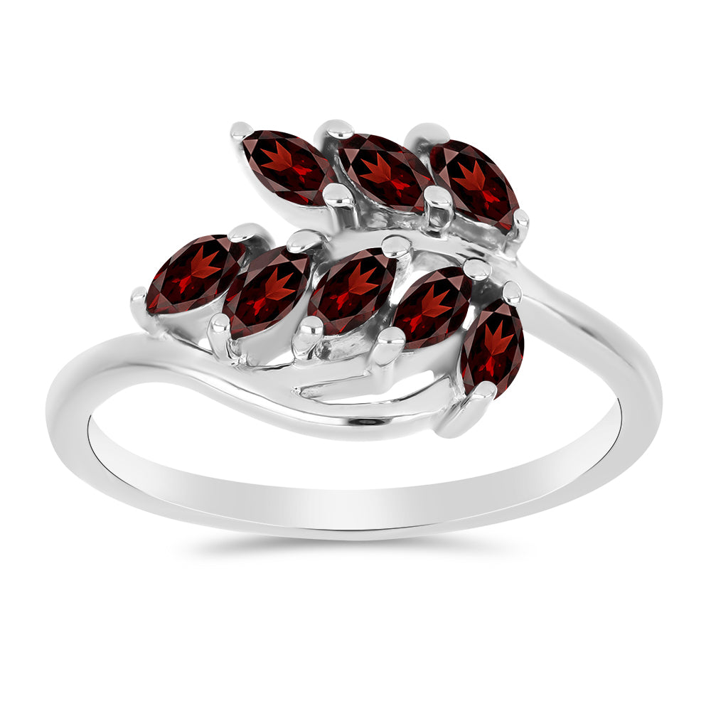 Inel din Argint 925 ( 2.52 grame ) cu Granat Barton 0.9 Carate