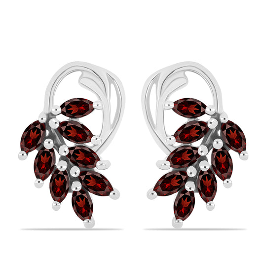 Cercei din Argint 925 ( 4 grame ) cu Granat Barton 1.81 Carate