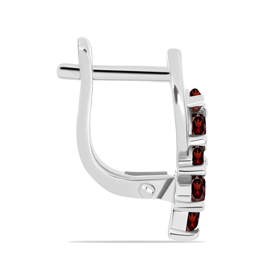 Cercei din Argint 925 ( 4 grame ) cu Granat Barton 1.81 Carate