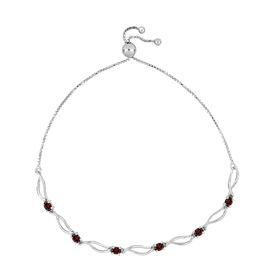 Brățară din Argint 925 ( 4.89 grame ) cu Granat Barton 1.23 Carate