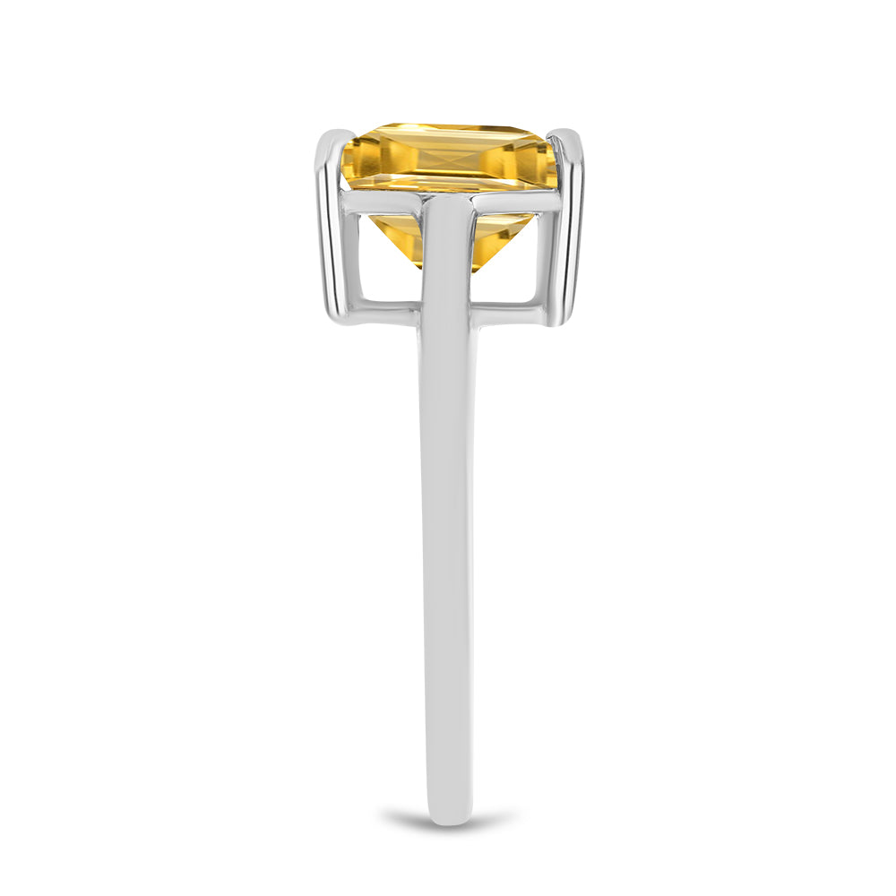 Inel din Argint 925 ( 2.41 grame ) cu Citrin Ural 3.43 Carate 4 