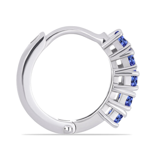 Cercei din Argint 925 ( 2.55 grame ) cu Tanzanit 0.95 Carate