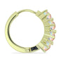 Cercei din Argint 925 Placat cu Aur ( 6.02 grame ) cu Opal Etiopian Lega Dembi și Topaz Alb 2.49 Carate