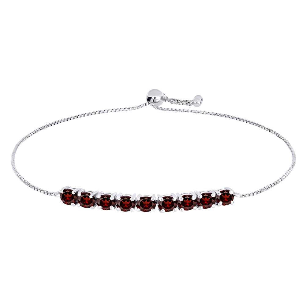 Brățară din Argint 925 ( 4.67 grame ) cu Granat Barton 4.05 Carate