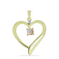 Pandantiv din Argint 925 Placat cu Aur ( 1.89 grame ) cu Opal Etiopian Lega Dembi și Topaz Alb 0.19 Carate