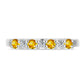 Inel din Argint 925 ( 1.83 grame ) cu Citrin Ural și Topaz Alb 0.35 Carate