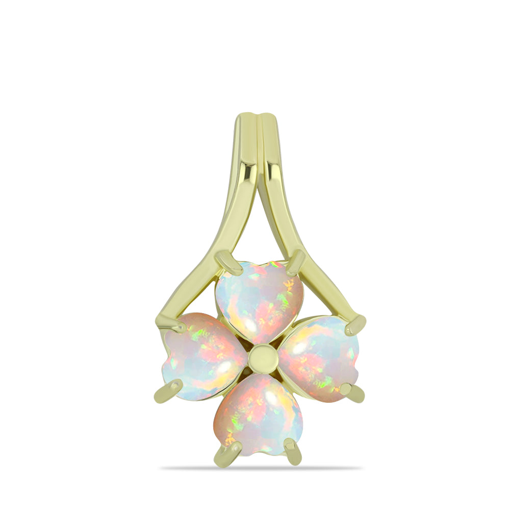 Pandantiv din Argint 925 Placat cu Aur ( 1.65 grame ) cu Opal Etiopian Lega Dembi 1.12 Carate