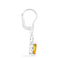 Cercei din Argint 925 ( 1.83 grame ) cu Citrin Ural 1.09 Carate
