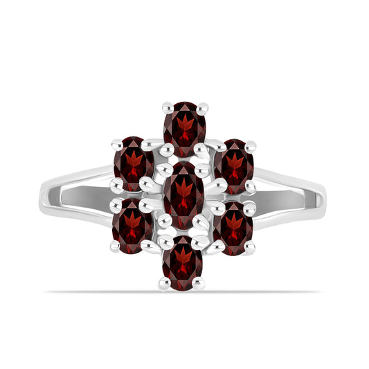 Inel din Argint 925 ( 2.67 grame ) cu Granat Barton 1.56 Carate