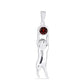 Pandantiv din Argint 925 ( 3.25 grame ) cu Granat Barton 0.58 Carate