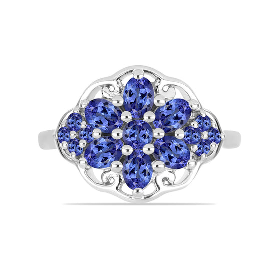 Inel din Argint 925 ( 3.09 grame ) cu Tanzanit 1.47 Carate