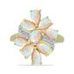 Inel din Argint 925 Placat cu Aur ( 4.86 grame ) cu Opal Etiopian Lega Dembi și Topaz Alb 2.61 Carate