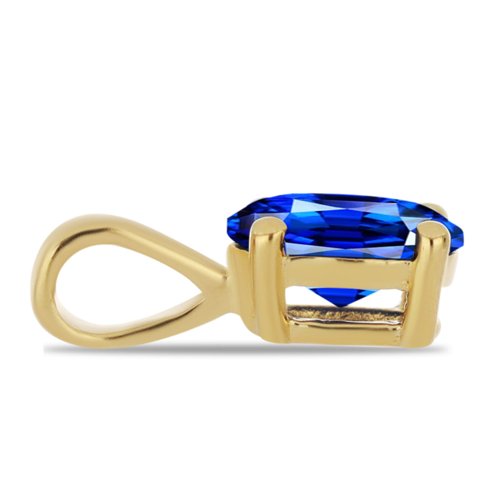 Set din Argint 925 Placat cu Aur ( 1.24 grame ) cu Rubin Sintetic și Smarald Sintetic 2.82 Carate ( Pandantiv )