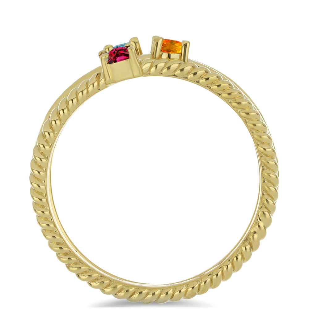 Set din Argint 925 Placat cu Aur ( 4.56 grame ) cu Granat Barton și Citrin Ural 0.39 Carate ( Inel ) 2 