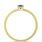 Inel din Argint 925 Placat cu Aur ( 1 grame ) cu Tanzanit 0.27 Carate
