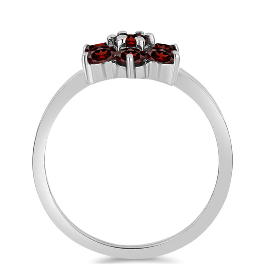 Inel din Argint 925 ( 1.67 grame ) cu Granat Barton 1.06 Carate