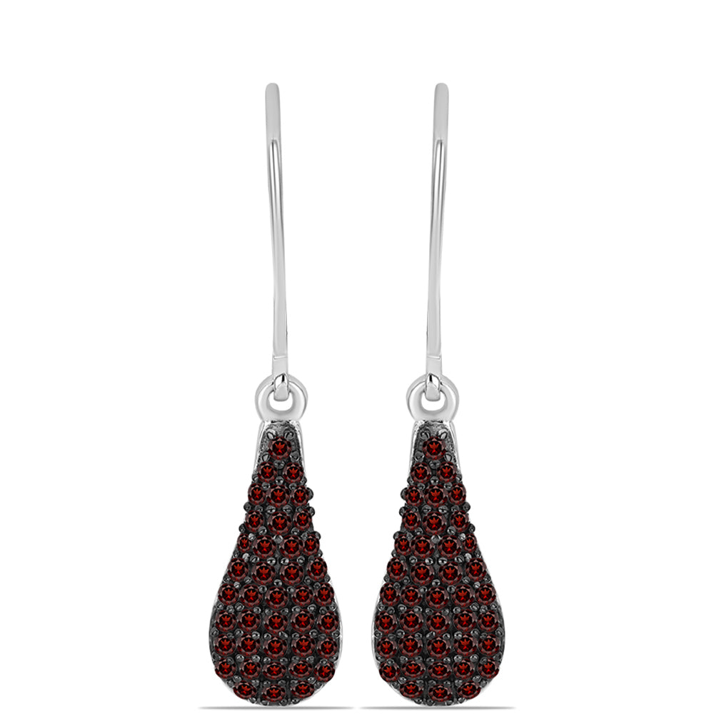 Cercei din Argint 925 ( 2.29 grame ) cu Granat Barton 0.69 Carate