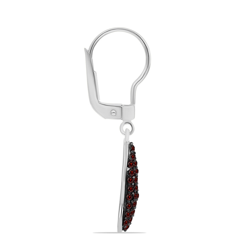 Cercei din Argint 925 ( 2.29 grame ) cu Granat Barton 0.69 Carate 2 