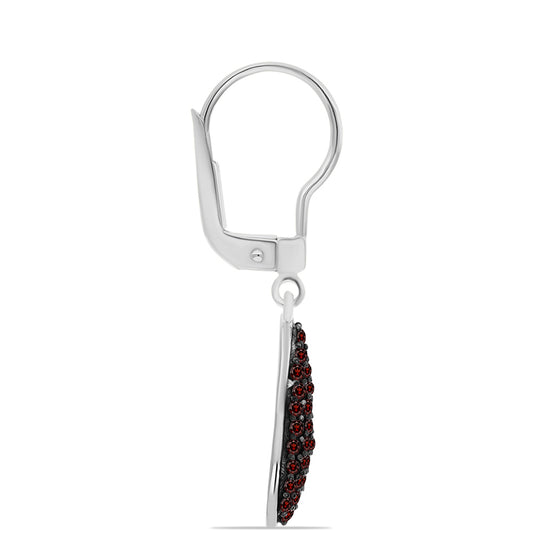 Cercei din Argint 925 ( 2.29 grame ) cu Granat Barton 0.69 Carate