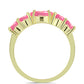 Inel din Argint 925 Placat cu Aur ( 2.5 grame ) cu Opal Etiopian Roz Lega Dembi 1.3 Carate