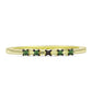 Inel din Argint 925 Placat cu Aur ( 1.55 grame ) cu Diamant Verde 0.06 Carate