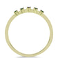 Inel din Argint 925 Placat cu Aur ( 1.55 grame ) cu Diamant Verde 0.06 Carate
