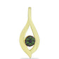 Pandantiv din Argint 925 Placat cu Aur ( 1.15 grame ) cu Diamant Verde 0.05 Carate