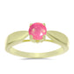 Inel din Argint 925 Placat cu Aur ( 2.87 grame ) cu Opal Etiopian Roz Lega Dembi 0.49 Carate