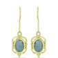 Cercei din Argint 925 Placat cu Aur ( 3.02 grame ) cu Labradorit 1.63 Carate