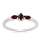 Inel din Argint 925 ( 1.89 grame ) cu Granat Barton 0.6 Carate