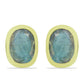 Cercei din Argint 925 Placat cu Aur ( 1.28 grame ) cu Labradorit 1.83 Carate