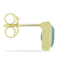 Cercei din Argint 925 Placat cu Aur ( 1.28 grame ) cu Labradorit 1.83 Carate
