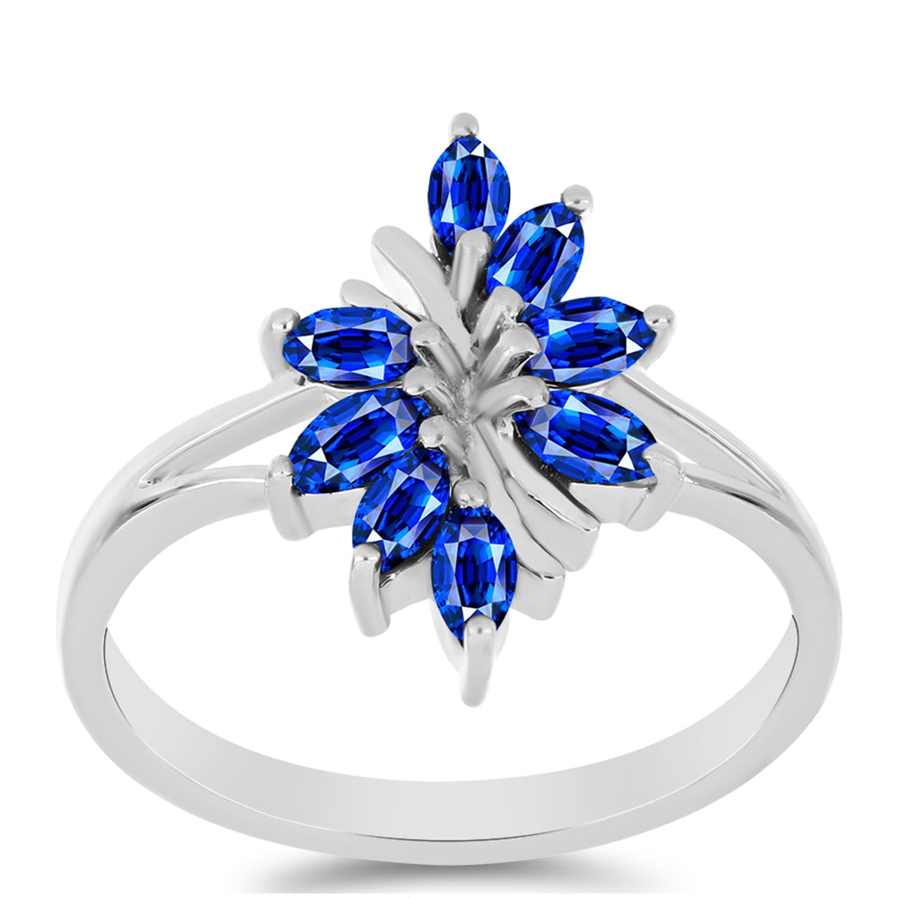 Inel din Argint 925 ( 2.25 grame ) cu Safir Albastru Australian 1.03 Carate 3 