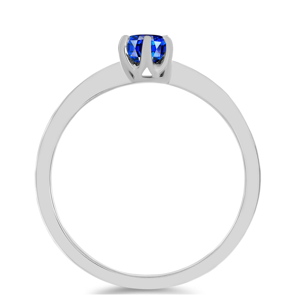 Inel din Argint 925 ( 1.54 grame ) cu Safir Albastru Australian 0.39 Carate 2 
